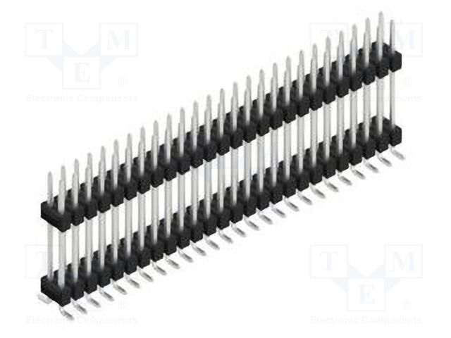 Connector: pin strips; pin header; male; PIN: 52; 2.54mm; SMT; 2x26