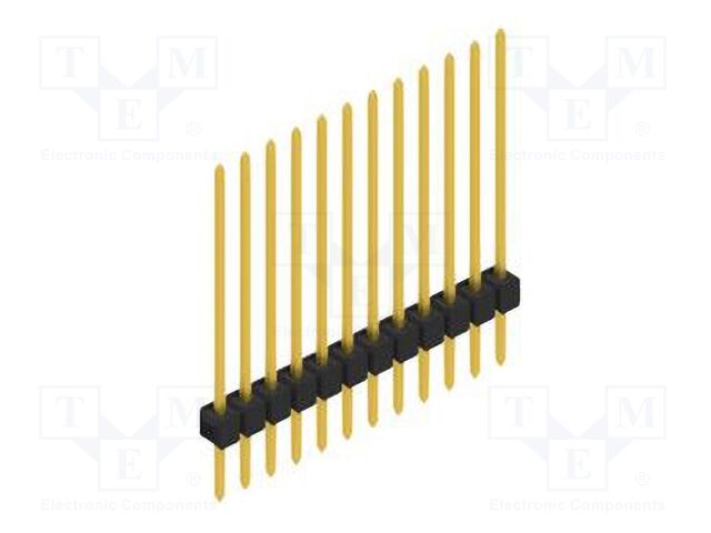 Connector: pin strips; pin header; male; PIN: 12; 2.54mm; THT; 1x12