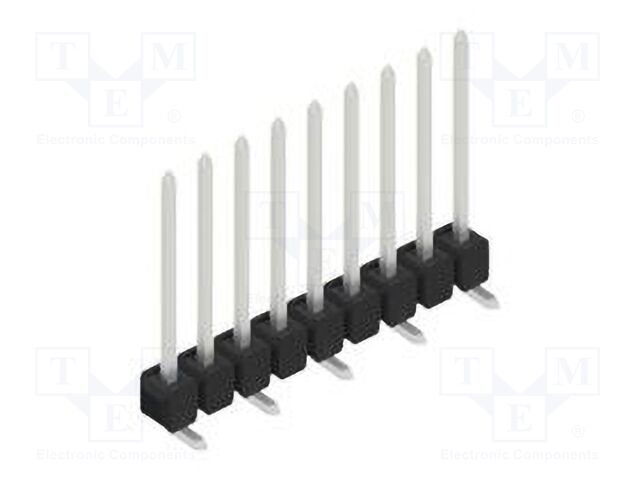 Connector: pin strips; pin header; male; PIN: 9; 2.54mm; SMT; 1x9