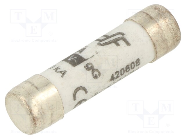 Fuse: fuse; gG; 8A; 400VAC; ceramic,cylindrical,industrial; 8x31mm