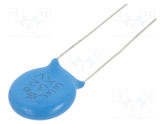 Capacitor: ceramic; 3.3nF; 3kVDC; Y5P; ±10%; 7.5mm