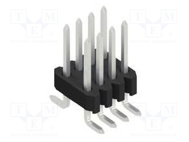 Connector: pin strips; pin header; male; PIN: 8; 1.27mm; SMT; 2x4