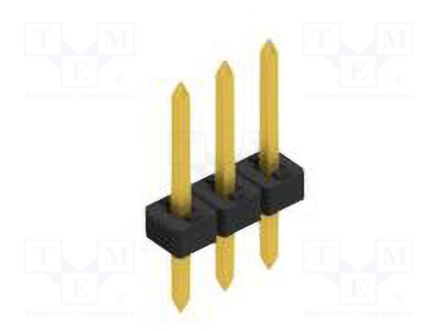 Connector: pin strips; pin header; male; PIN: 3; 2mm; THT; 1x3; 100V