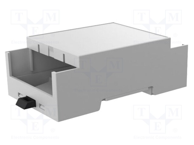 Enclosure: for DIN rail mounting; Y: 90mm; X: 53.3mm; Z: 32mm; grey
