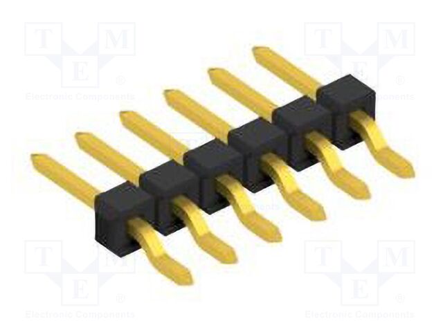 Connector: pin strips; pin header; male; PIN: 6; 2.54mm; SMT; 1x6