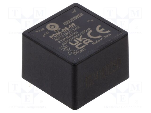 Converter: AC/DC; 5.04W; 85÷305VAC; Usup: 100÷430VDC; Uout: 9VDC