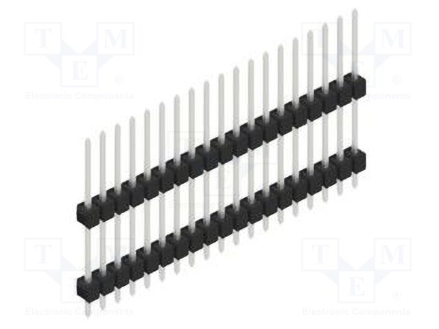 Connector: pin strips; pin header; male; PIN: 19; 2.54mm; THT; 1x19
