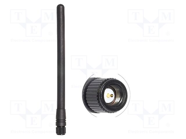 Antenna; inner,ZigBee; black; SMA; screw-in; male; 868MHz; 50Ω; 2dBi