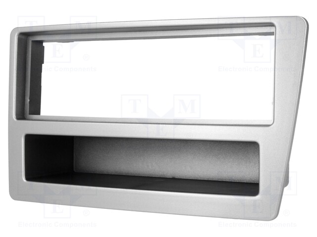 Radio mounting frame; Honda; 1 DIN; silver