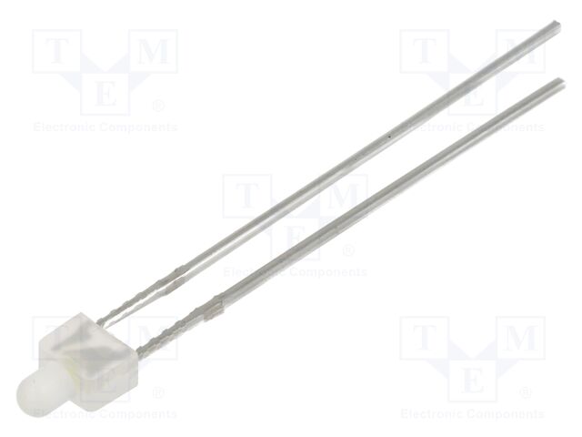 LED; white cold; 2mm; 220÷330mcd; 120°; Front: flat; 2.9÷3.4VDC