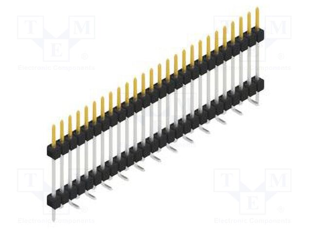 Connector: pin strips; pin header; male; PIN: 26; 2.54mm; SMT; 1x26