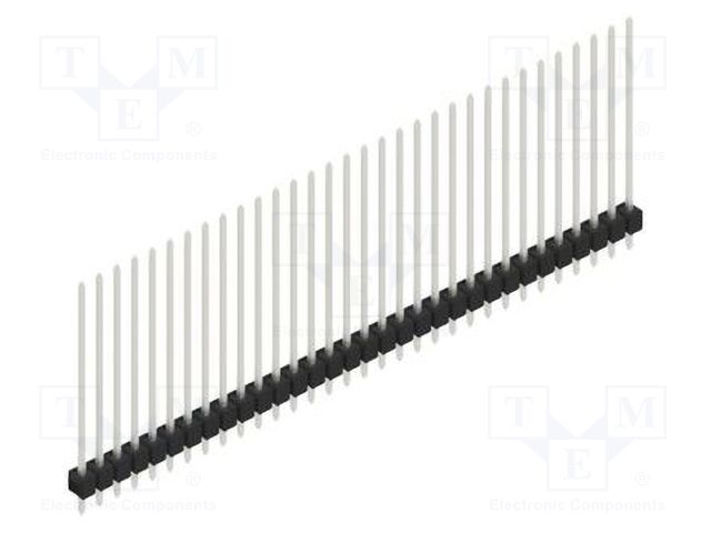 Connector: pin strips; pin header; male; PIN: 32; 2.54mm; THT; 1x32