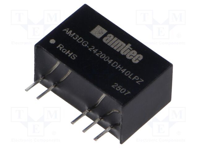 Converter: DC/DC; 3W; Uin: 21.6÷26.4V; Uout: 20VDC; Uout2: -4VDC