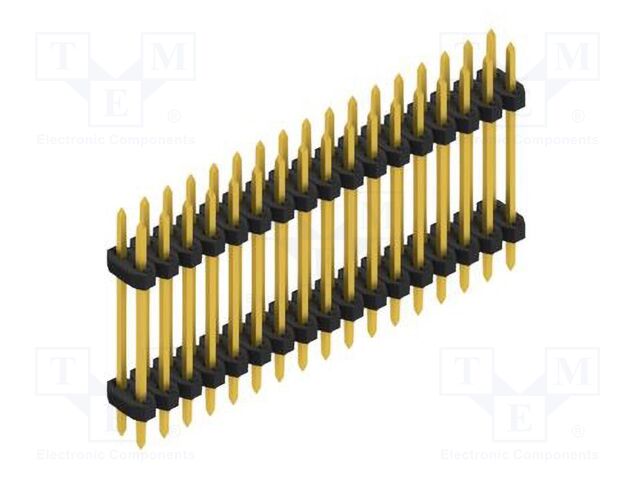 Connector: pin strips; pin header; male; PIN: 34; 2mm; THT; 2x17