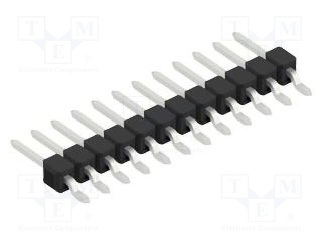 Connector: pin strips; pin header; male; PIN: 12; 2.54mm; SMT; 1x12