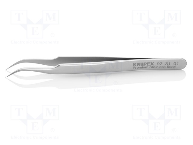 Tweezers; 120mm; for precision works; Blades: curved