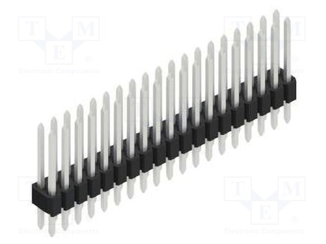 Connector: pin strips; pin header; male; PIN: 38; 1.27mm; THT; 2x19