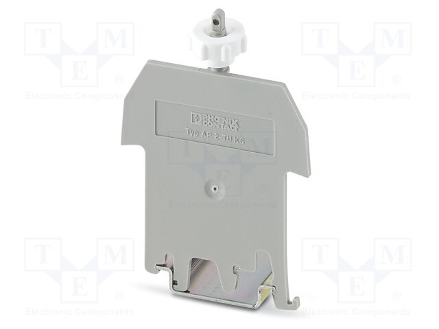 Cover profile carrier; L: 79.2mm; W: 2mm; H: 55.5mm; Body: grey