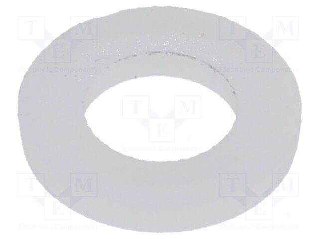 Washer; round; D=12mm; h=1.6mm; PVDF; natural
