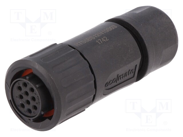 Connector: circular; Series: eco|mate Aquarius; plug; female; 250V