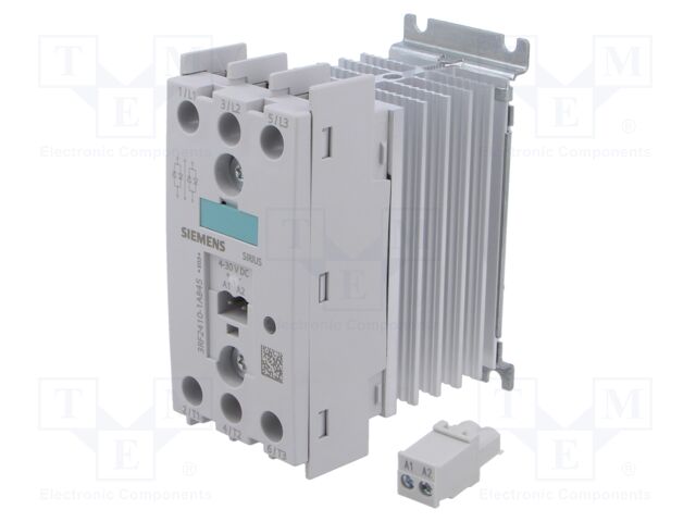 Relay: solid state; Ucntrl: 4÷30VDC; 10A; 48÷600VAC; 3-phase; DIN