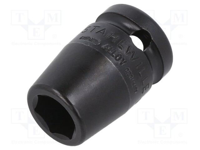 Wrench; hex socket,socket spanner,impact; HEX 13mm; 1/2"; short