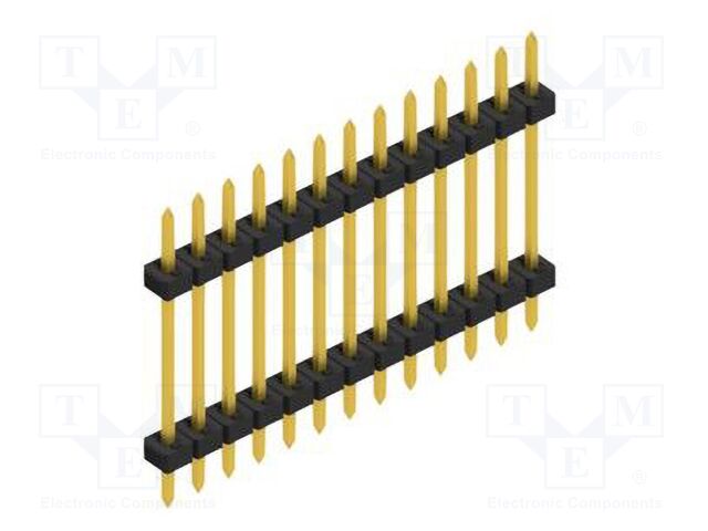 Connector: pin strips; pin header; male; PIN: 13; 2mm; THT; 1x13