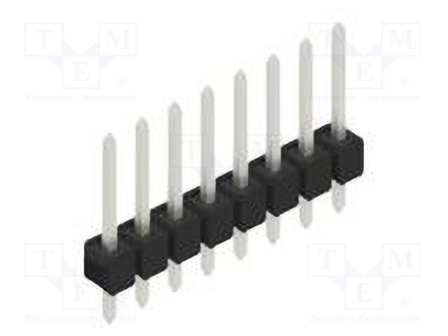 Connector: pin strips; pin header; male; PIN: 8; 2.54mm; THT; 1x8