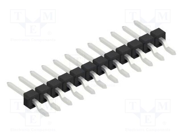 Connector: pin strips; pin header; male; PIN: 12; 2.54mm; SMT; 1x12