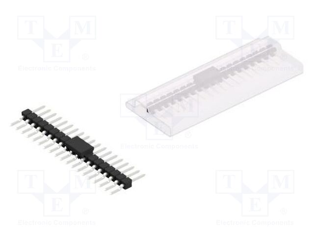 Connector: pin strips; pin header; male; PIN: 19; 2.54mm; SMT; 1x19