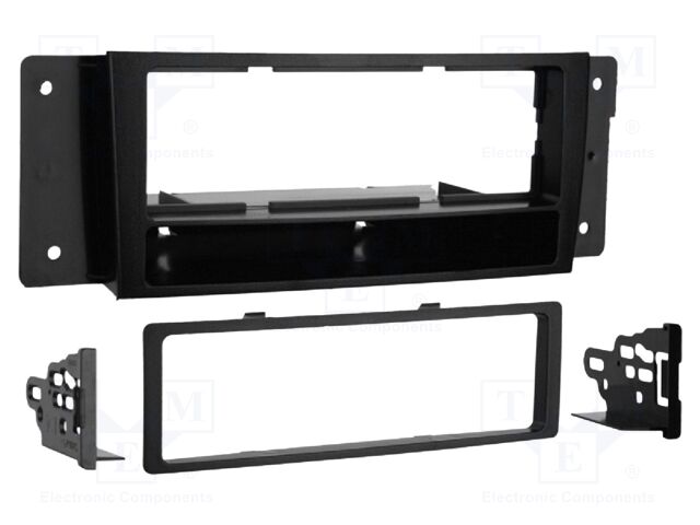 Radio frame; Chrysler; 1 DIN; black