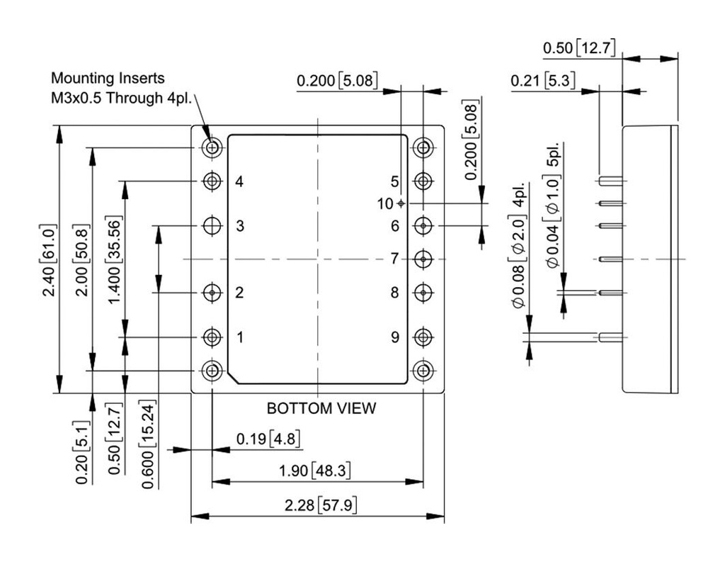 Converter: DC/DC; 500W; Uin: 9÷40VDC; Uout: 54VDC; Iout: 9.26A; OUT: 1