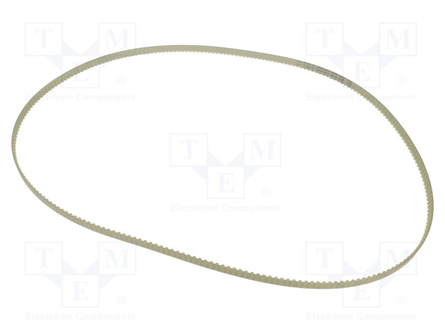 Timing belt; T5; W: 10mm; H: 2.2mm; Lw: 1215mm; Tooth height: 1.2mm