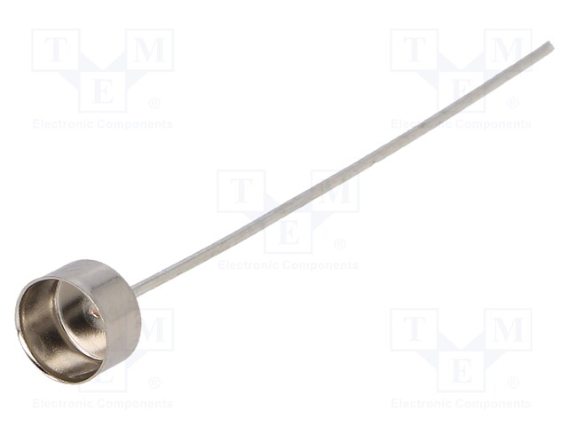 Fuse holder; cylindrical fuses; 6.3A; Plating: silver plated