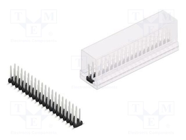 Connector: pin strips; pin header; male; PIN: 40; 2mm; SMT; 2x20