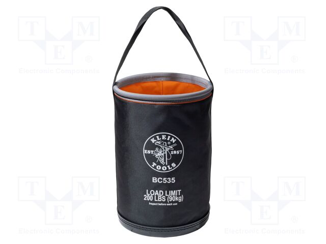 Bag; tool case; orange-black; nylon; 432x102x305mm