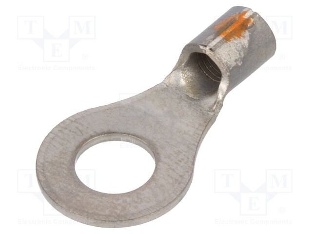 Ring terminal; M6; 2.62÷6.64mm2; crimped; for cable; unplated