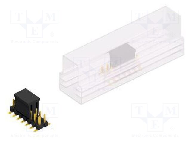 Connector: pin strips; pin header; male; PIN: 14; 2.54mm; SMT; 2x7