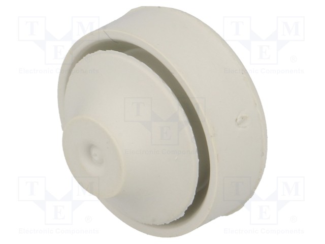 Grommet; EPDM; grey; Panel thick: 0.5÷2mm; Øcable: 4÷7mm; Size: M12