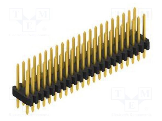 Connector: pin strips; pin header; male; PIN: 44; 1.27mm; THT; 2x22