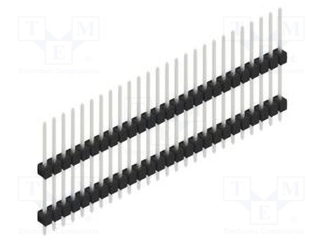 Connector: pin strips; pin header; male; PIN: 26; 2.54mm; THT; 1x26
