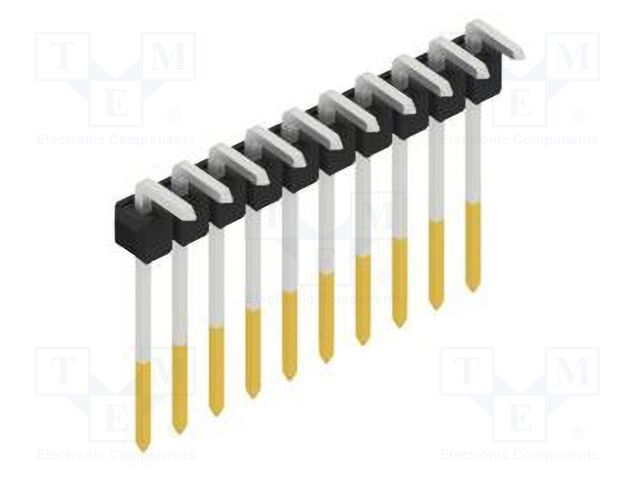 Connector: pin strips; pin header; male; PIN: 10; 2.54mm; THT; 1x10