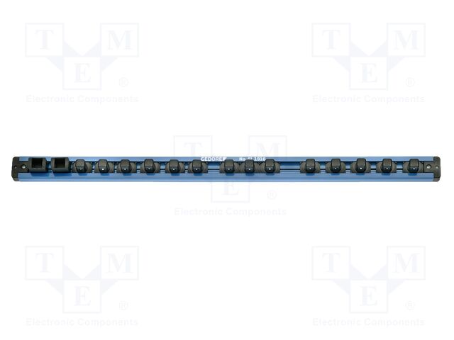 Magnetic rail; socket bits; Sockets: 16; 1/2"; 580mm