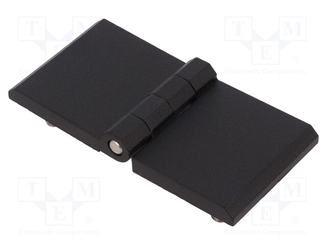 Hinge; Width: 120mm; zinc and aluminium alloy; black; H: 60mm