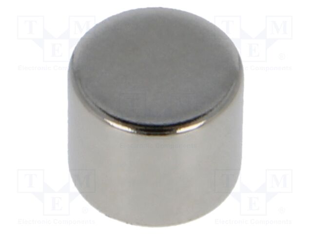 Magnet: permanent; neodymium; 49N; Ø: 12mm; H: 10mm