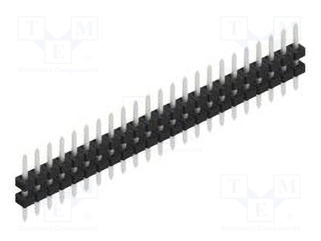 Connector: pin strips; pin header; male; PIN: 23; 2mm; THT; 1x23