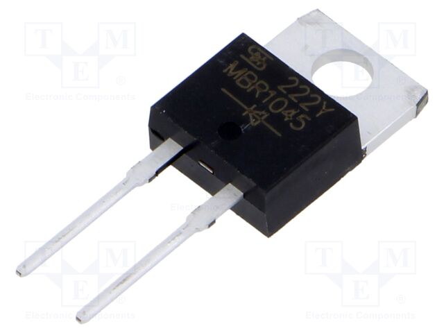 Diode: Schottky rectifying; THT; 45V; 10A; TO220AC; tube