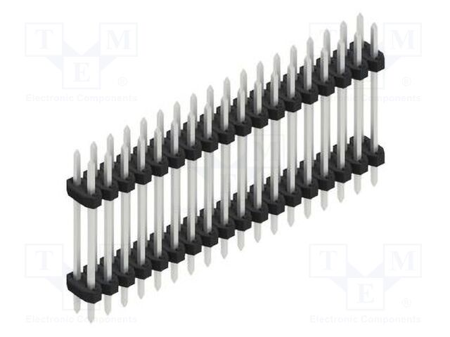 Connector: pin strips; pin header; male; PIN: 36; 2mm; THT; 2x18