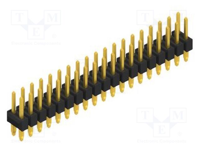 Connector: pin strips; pin header; male; PIN: 38; 2.54mm; THT; 2x19