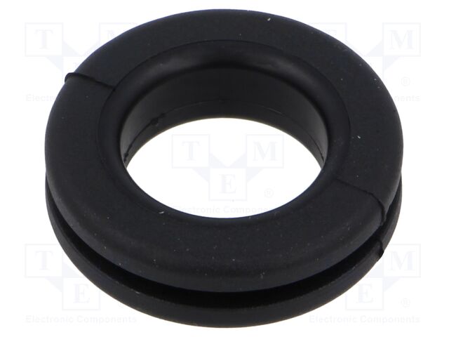 Grommet; black; UL94HB; TPR
